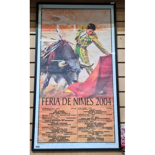 300 - Large Spanish bull fighting poster from 2004.