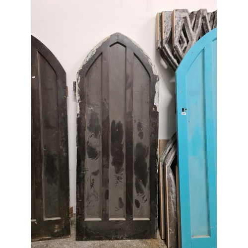 63 - Arched Solid antigue 18th century door from Draculas tomb in The Vaults in Diublin, Solid and heavy ... 