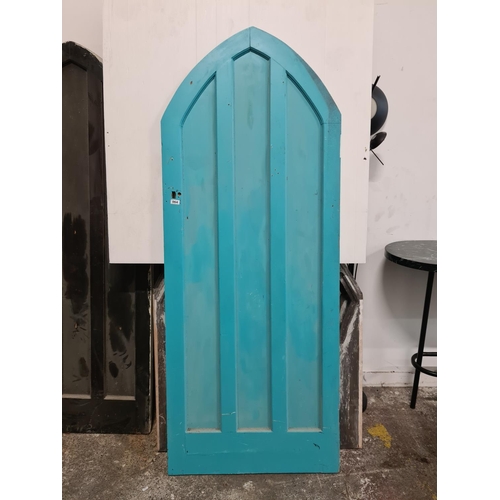 64 - Arched Solid antigue 18th century door from Draculas tomb in The Vaults in Diublin, Solid and heavy ... 