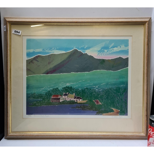 94 - Good size, numbered limited edition numbered Print by Siobhan Doyle of Brandon Peak, Dingle.