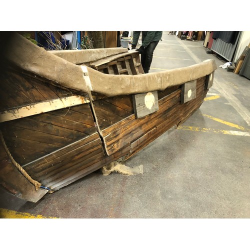 49 - Amazing Viking Longboat Approx 11ft tall With 2 sides unattached for transport. Was a major tourist ... 