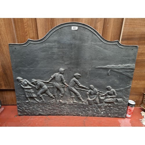 291 - This is an Amazing piece. This is the Bronze fire Back from the huge house in Dublin 4. Crazy heavy ... 