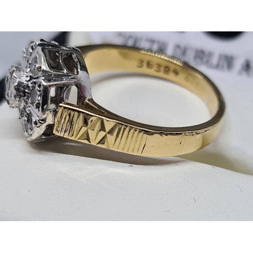 261 - Vintage 18ct gold diamond engagement ring 1.00ct size L