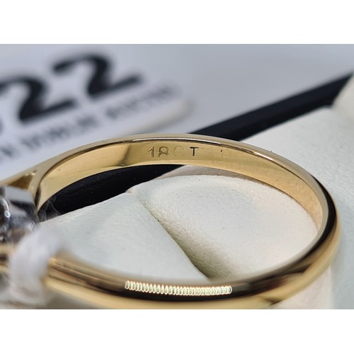 22 - Exceptional 18ct gold diamond solitaire engagement ring approx. 0.81ct The large diamond is super qu... 