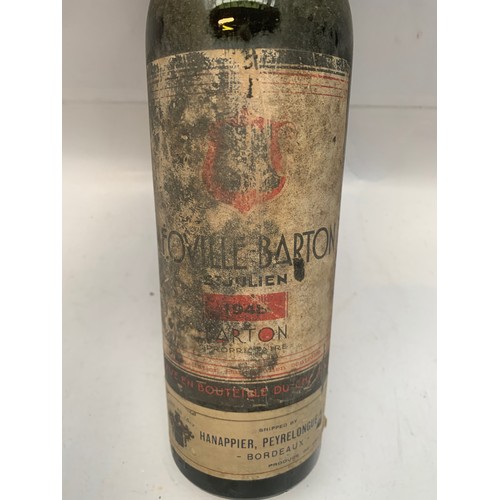 57 - Léoville Barton 1948  1x bottle St Julien Appellation de Medoc, Bordeaux (label discolouration).
Las... 