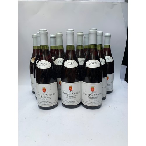 60 - Auxey-Duresses Ecusseaux 1982 Burgundy 12 x bottles. Avg price pb on idealwine.com is €35