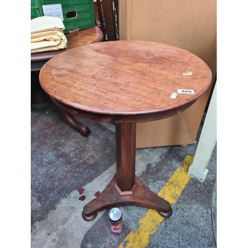 480 - Round Victorian pod table. Nice example.