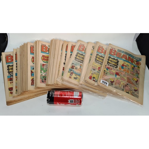 529 - 121 issues of  The Beano, Dennis The Menace and Gnasher comics, 1983-85