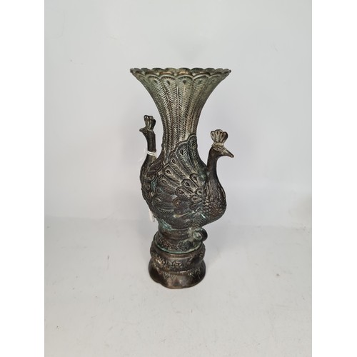 20 - Stunning Ming 1405 - 1433 Bronze vase.  Very rare vase 600 years old heavy bronze vase with the doub... 