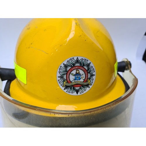 174 - Vintage Dublin fireman's helmet.