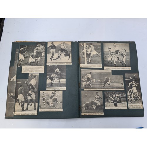 203 - Vintage Sports scrap book covering football and boxing from the 1950s