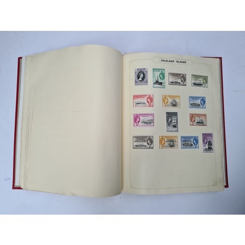 363 - Very Good quality Red  Stamp Album with mint and high value stamps. World stamp album.