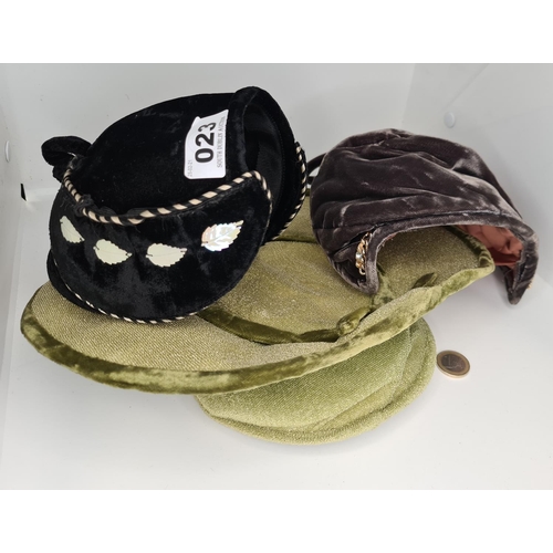 23 - Three 1930s/1940s Irish Lady society hats.