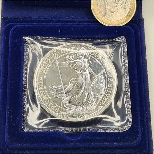 13 - GB Britannia Silver .999 2012 2 pound uncirculated proof coin.