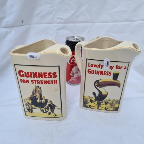 133 - Two Guinness jugs, 'Lovely day for a Guinness' and 'Guinness for strength'