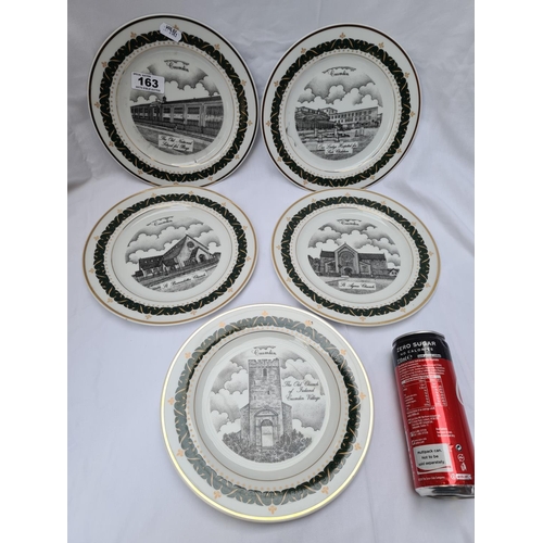 163 - 5 x 'Irish Collection' limited edition (#30/150) plates.