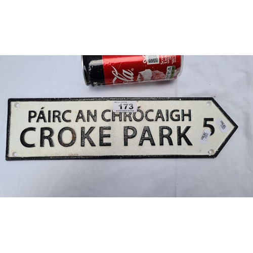 173 - Croke Park metal sign (37cm)