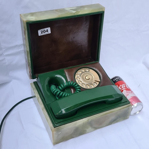 204 - Onyx/Alabaster green dial phone, this must be one of the coolest phones available anywhere. Probably... 