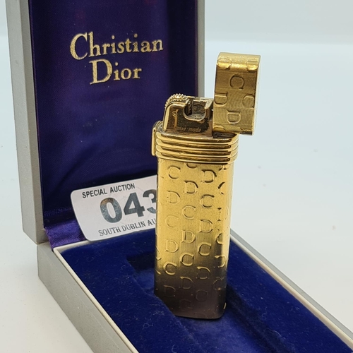 43 - Genuine Christian Dior Lighter in fitted box
