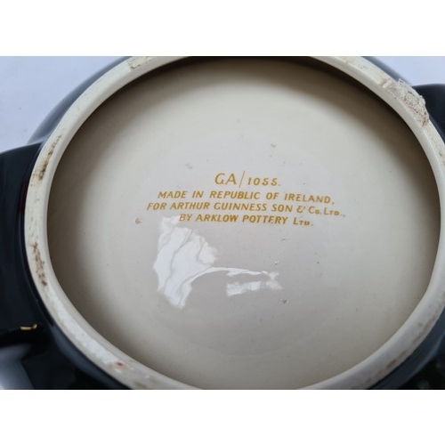 157 - Original Guinness black and gold ceramic ash tray