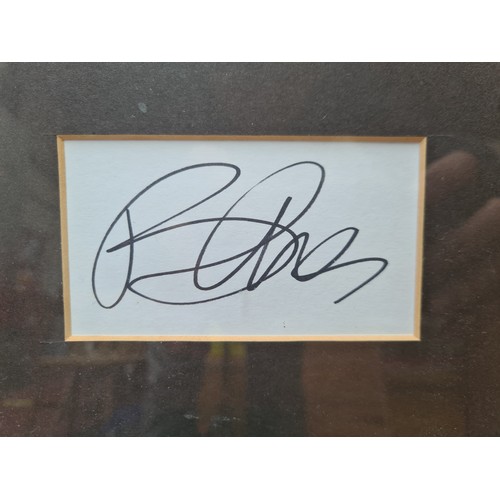 93 - Bono signature, framed with accompanying photo. 100% original