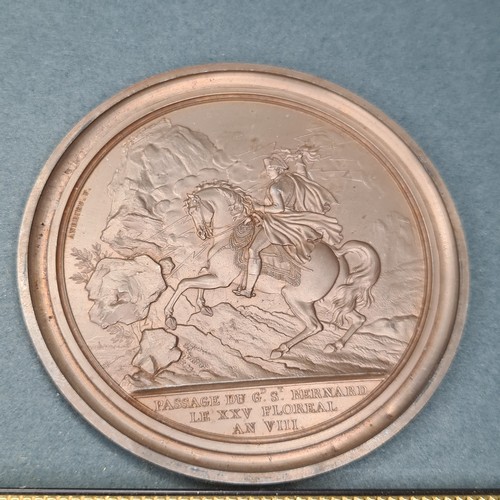 22 - 9 Bronze coins celebrating the life of Napoleon. From his birth, to great battles to his loves. Heav... 