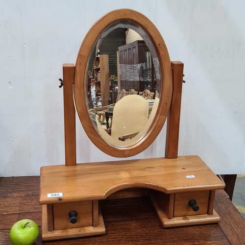 542 - Dressing table, Mirror and stool.