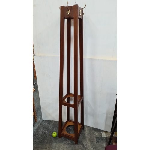 593 - Art Deco coat-stand and umbrella stand, Super example nice clean lines and in good order.