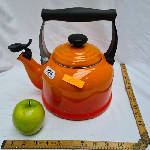 96 - Large, Le Creuset kettle, 2.1 litres.