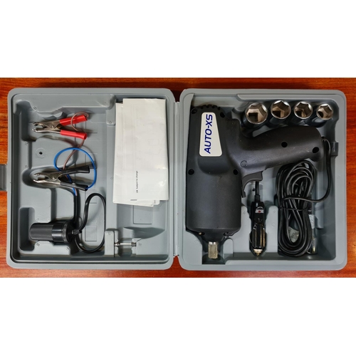 580 - Auto-XS Impact Wrench, includes Battery Clamps, Adapter Cord, and Spare Fuse. For taking off the whe... 