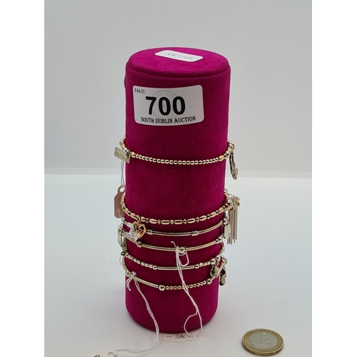 700 - Six Sterling Silver bracelets All new with tags Approx €550 in retail value.