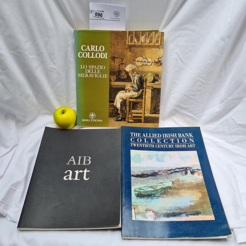 96 - 3 books on art. Includes Carlo Collodi and two catalogues of art held by AIB.