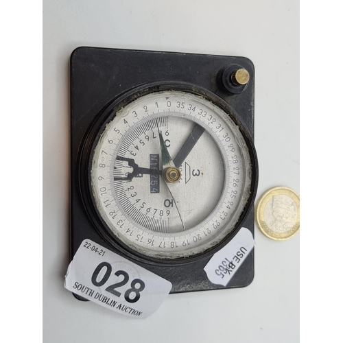 28 - 1946 Soviet airmans compass. Working. Can be locked using the brass button on the side