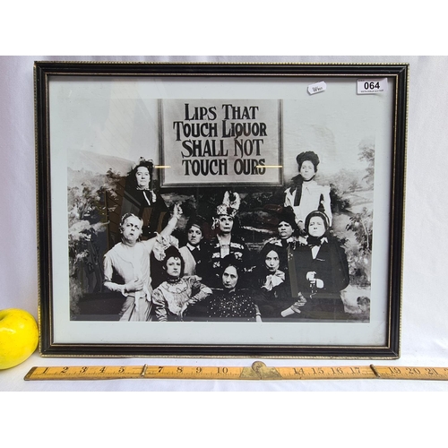 64 - Vintage style photograph of prohibitionists. 16 x 20 inches. 