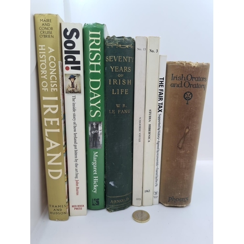 680 - 8 books of Irish Interest inc Seventy years of Irish Life, Irish Orators etc