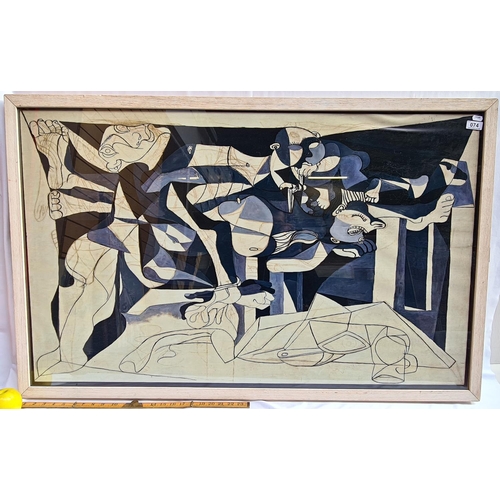 74 - Large striking print  of Picasso's The Charnel House (1944-5). 31 x 48.5 inches. The original painti... 