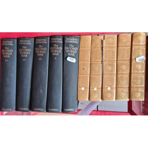 80 - 5 volumes of 'Poets of the English Language' by Heron Books. 5 volumes of Winston Churchill's 'Secon... 