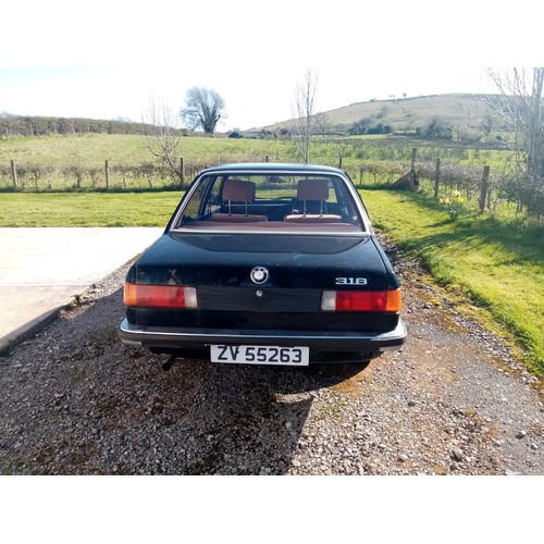 5 - BMW, 316, E21 MODEL,1983, 92K MILES WITH THE 1,766cc ENGINE AND DOUBLE ROUND LIGHTS. ON ZV PLATES, B... 