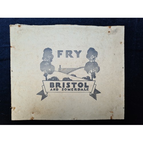 188 - Original Fry's Chocolate cardboard advertisement. 8 x 10 inches.