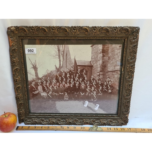 92 - Vintage photo of a Dublin boy's school band. Very charming image.