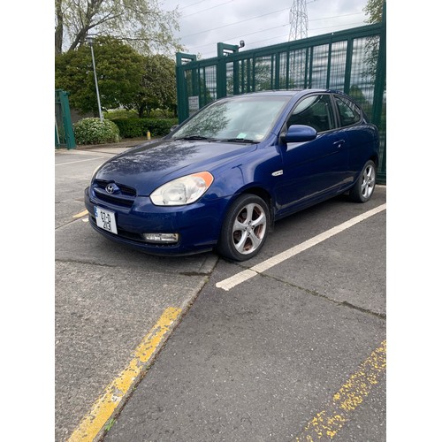 383 - HYUNDAI ACCENT SPORT, 1.4L, 3 DOOR HATCHBACK. 174k miles, taxed to 04/21, NCT 02/21