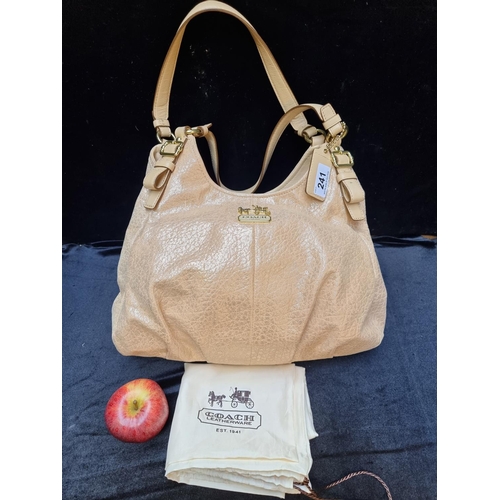 241 - Genuine coach shoulder bag, comes with original dust bag, In good order.