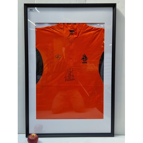 263 - Original Dutch football jersey signed by goal machine Ruud van Nistelrooy