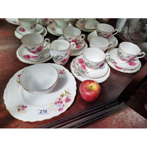 276 - Twenty piece Royal Stafford fine bone tea set