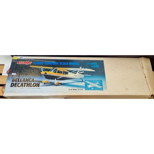 313 - Pilor Large scale radio controlled Bellanca Decathlon New old stock in original box.