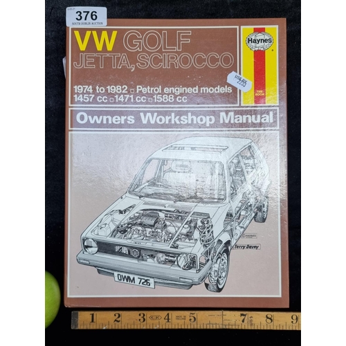 376 - Original Haynes VW Golf, Jetta, Scirocco handbook 
1974-1982, Petrol models, as New