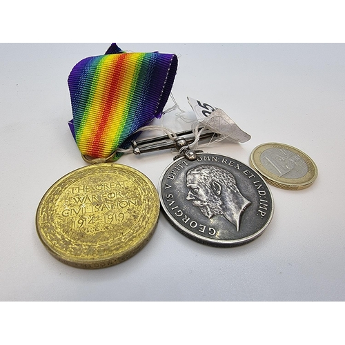 395 - 1914-18 WWI medal together with the Great War for Civilization medal, 1914-19. Presented to Private ... 