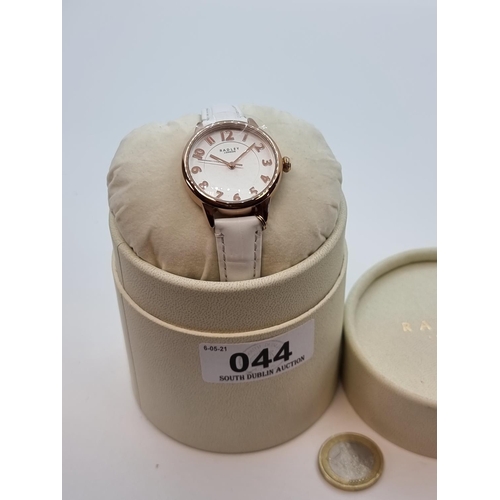 44 - A Radley's of London ladies wristwatch with Radley tags and associated box. Brand new in Box
