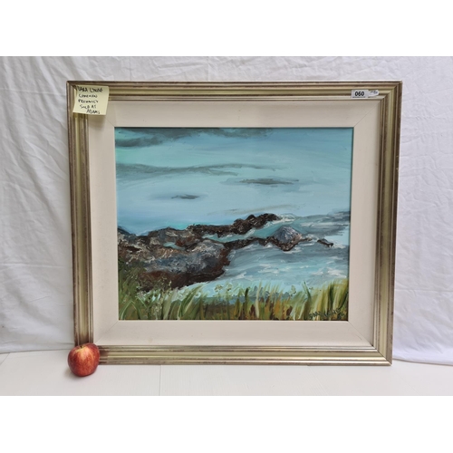 60 - Dara Lynne Lenehan, Oil on canvas, coastal scene. Artist has sold at auction in Adam's for €1,050.00... 
