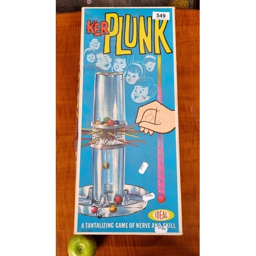 549 - Vintage Kerplunk game in original box